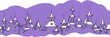 Violet seamless frame with town