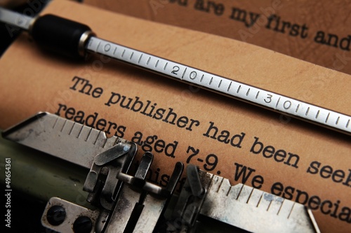 Photo: Publisher letter Publisher letter
