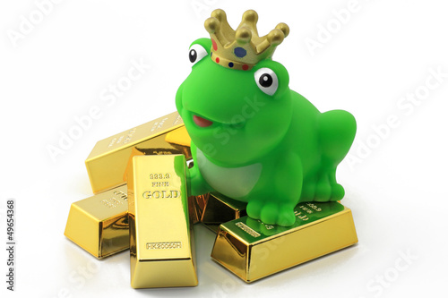 Photo: frosch auf gold frosch auf gold