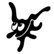 Cartoon funny blot