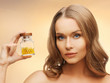 woman with vitamins