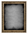 golden frame with empty canvas