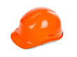 Photo: red hard hat on white red hard hat on white