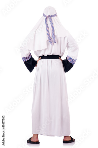 Photo: Arab businessman isolated on the white Arab businessman isolated on the white