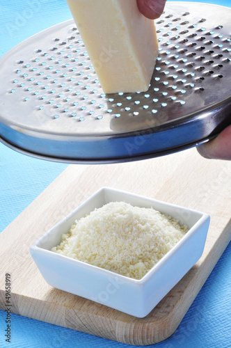 Photo: grated Parmigiano-Reggiano cheese grated Parmigiano-Reggiano cheese