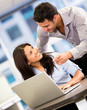 Business people at  work