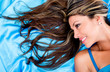 Woman with beautiful hair