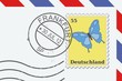 Frankfurt, Germany - postmark on a letter