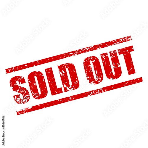 Vector: stempel eckig sold out I stempel eckig sold out I
