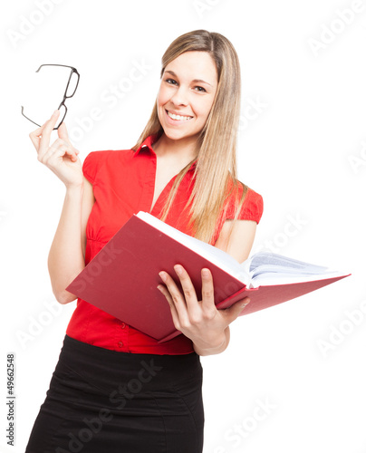 Photo: Woman reading a book Woman reading a book