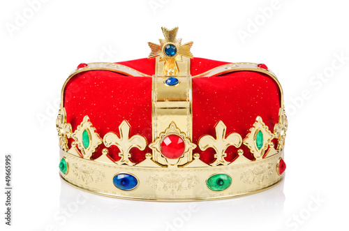 Photo: King crown isolated on white King crown isolated on white
