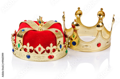 Photo: King crown isolated on white King crown isolated on white