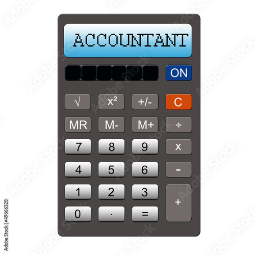 Illustration: Accountant Calculator Accountant Calculator