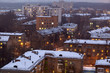 Winter cityscape.