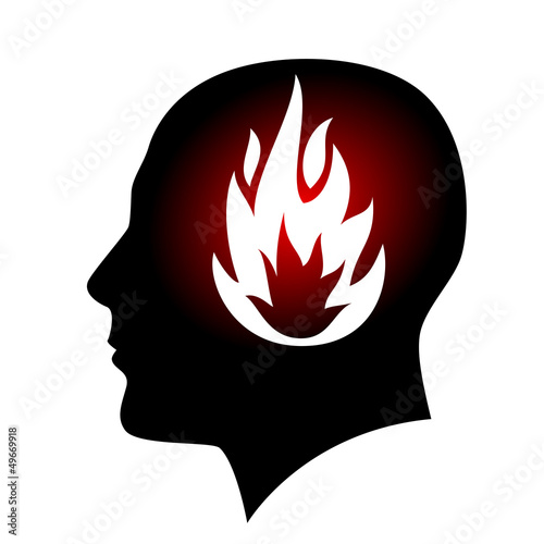 Vector: Fired head Fired head