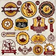 Vintage frame with Bicycle label set template
