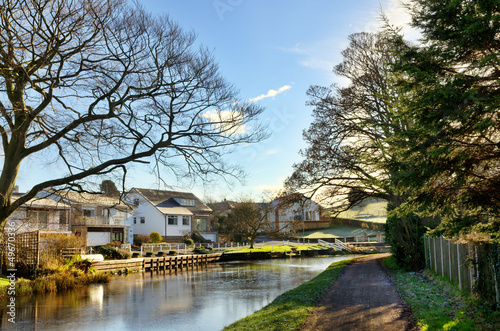 Photo: View of Lancaster Canal at Bolton-Le-Sands View of Lancaster Canal at Bolton-Le-Sands