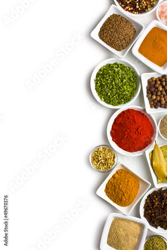 Photo: Various spices and herbs. Various spices and herbs.