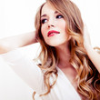 fashion portrait of a sensual girl