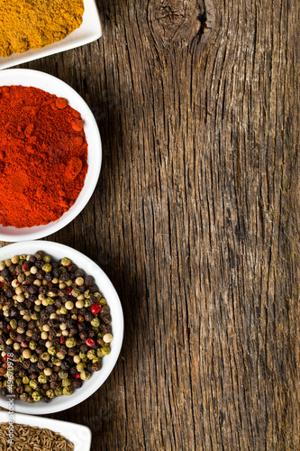 Photo: Various spices. Various spices.