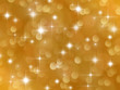 Golden background with boke effect and stars
