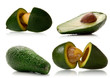 Foto: avocado over white avocado over white