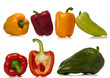 pepper over background