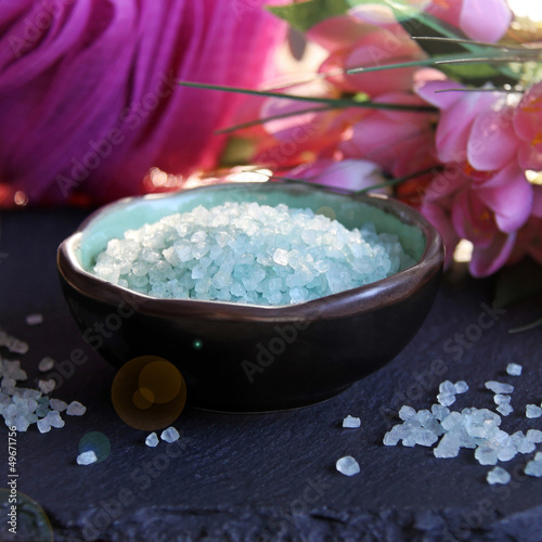Photo: badesalz und rosa blümchen badesalz und rosa blümchen