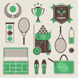 Vector tennis icons