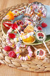 nostalgische süßigkeiten, bonbons, lollies, zuckerketten