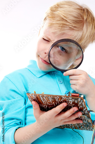 Photo: Little technician Little technician