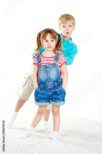 Photo: Kids in casual Kids in casual