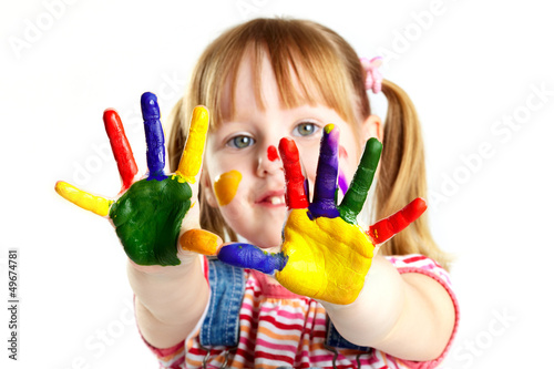 Photo: Colorful hands Colorful hands