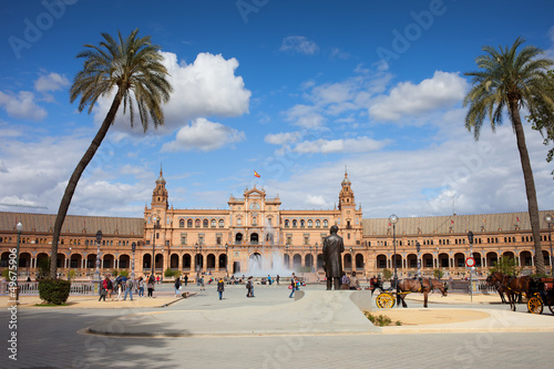 Photo: Plaza de Espana in Seville Plaza de Espana in Seville