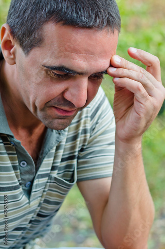 Photo: Man thinking Man thinking