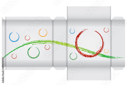 Vector: Box template Box template