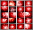 Vector red hi-tech design template