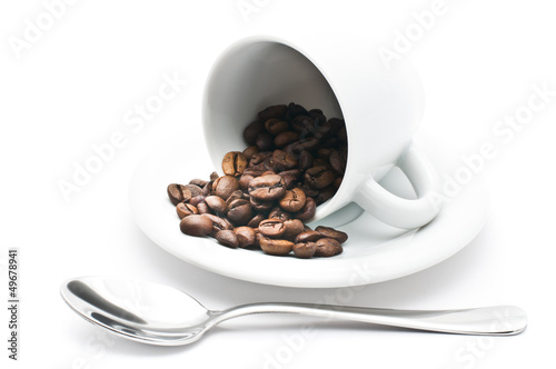 Photo: caffe' tostato in tazza caffe' tostato in tazza