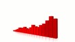 Three types of 3d red animated graphs