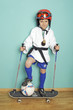 Junge macht Sport