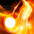 Vektor: Abstract ardent background with round copy space Abstract ardent background with round copy space