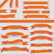 orange ribbons