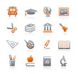 Education Icons // Graphite Series