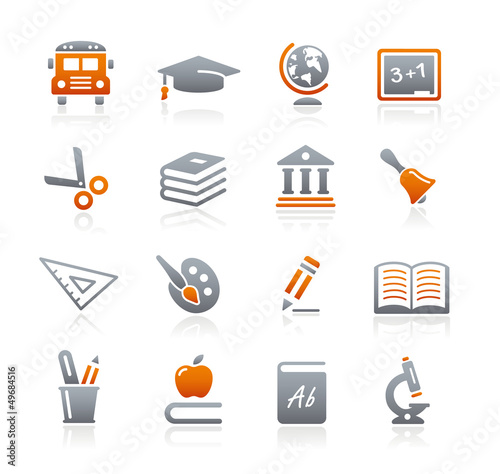 Vector: Education Icons // Graphite Series Education Icons // Graphite Series