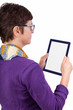 Woman with Tablet PC