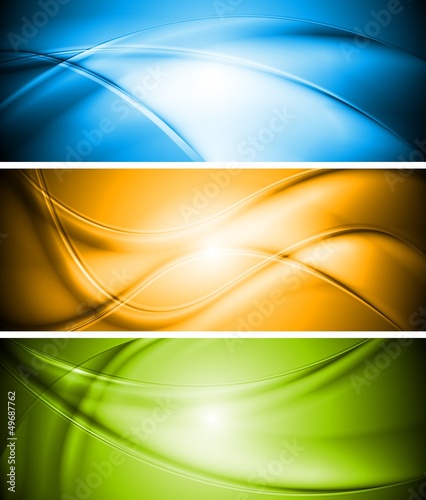 Vector: Wavy vector banners design Wavy vector banners design