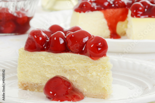 Photo: Macro cherry cheesecake Macro cherry cheesecake