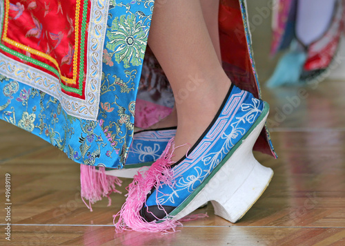 Photo: Traditional Chinese High Heel Dance Shoes Traditional Chinese High Heel Dance Shoes