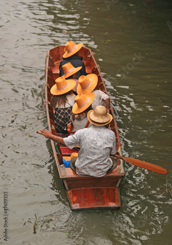 Photo: Boat Ride at Damnoen Saduak Floating Market of Thailand Boat Ride at Damnoen Saduak Floating Market of Thailand