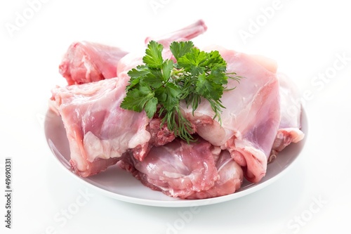 Photo: Frisches Kaninchenfleisch Frisches Kaninchenfleisch